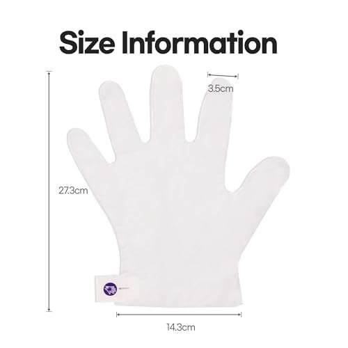 Epielle Intensive Repairing Gloves for Dry and Cracked Hands - 6 Pack | Coconut Oil, Milk Extract, Hyaluronic Acid | Beauty and Skincare Gifts