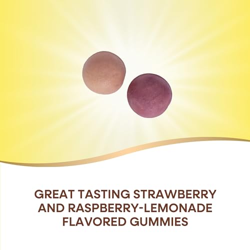 Nature's Way Alive! Daily Calcium & Vitamin D3 Gummies, Bone Support*, Immune Support*, Strawberry and Raspberry- Lemonade Flavored, 60 Gummies (Packaging May Vary)