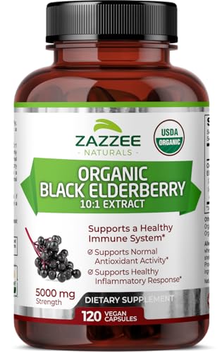 Zazzee USDA Organic Black Elderberry