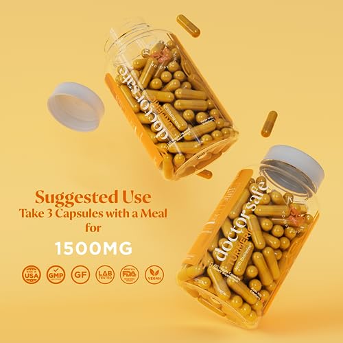 Turmeric Curcumin with Black Pepper Extract 1500mg - High Absorption Ultra Potent Turmeric Supplement with 95% Curcuminoids and BioPerine - Non GMO Turmeric Capsules for Joint Support - 120 Capsules