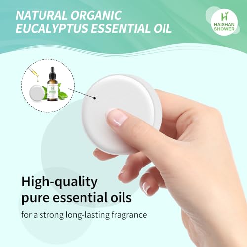 Shower Steamers Aromatherapy Organic Eucalyptus & Mint Essential Oil, 5-Pack Shower Bombs Easter Basket Stuffers Gifts for Her Him Women or Men, Birthday Gifts for Girlfriend Mom Wife Sister Daughter