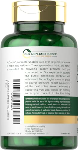 Carlyle Garcinia Cambogia 3000mg | 180 Capsules | Non-GMO, Gluten Free Supplement Extract