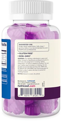 Nutricost Kids Vitamin D3 Gummies 2,500 IU (62.5mcg), 120 Gummies - Mixed Berry Flavored