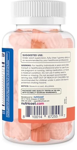 Nutricost Kids Multivitamin Gummies 120 Servings (Mixed Berry Flavored Gummies) - Gluten Free, Non-GMO, and Vegetarian Friendly