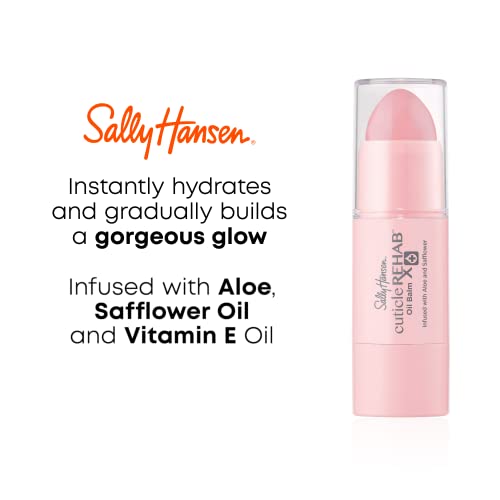 Sally Hansen Cuticle Rehab Oil Balm, Natural Essential Oil, Vitamin E, Nourish and Condition, Dry Nails and Cuticles