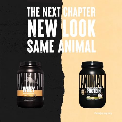 Animal Whey Isolate Protein Powder - Loaded for Pre & Post Workout Muscle Builder and Recovery with Digestive Enzymes for Men & Women - 25g Protein, Great Taste, Low Sugar - Vanilla 2 lbs