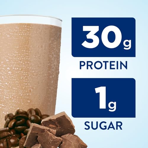 Ensure Max Protein Liquid Nutritional Shake with 30g of Protein, 1g of Sugar, High Protein Shake, Cafe Mocha, 11 Fl Oz (Pack of 12) gluten free