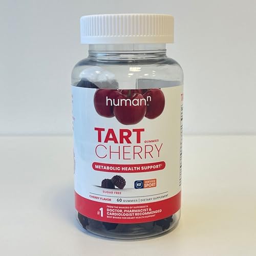 humanN Tart Cherry Gummies - Uric Acid, Immunity, Inflammation & Metabolic Health Support – NSF Certified Sport, Powerful Antioxidant & Non-GMO - from Maker of SuperBeets - 60 Sugar-Free Vegan Gummies