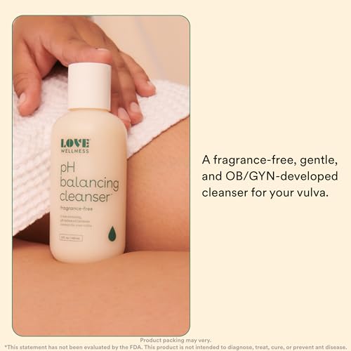 Love Wellness Feminine Wash for Women, pH Balancing Cleanser | Fragrance-Free | Vaginal Soap for Balanced pH, Intimate Health & Hygiene | Non-Irritating for Itchy Dry Sensitive Skin | 5 Fl Oz