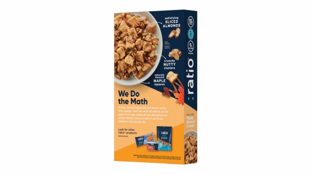 Ratio Maple Almond Crunch Cereal, 10g Protein, Keto Friendly, 10.4 OZ