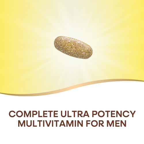 Nature's Way Alive! Men's Daily Ultra Multivitamin, High Potency Formula, Promotes Healthy Heart & Muscle Function*, with Methlyated B12, Gluten Free, 60 Tablets (Packaging May Vary)