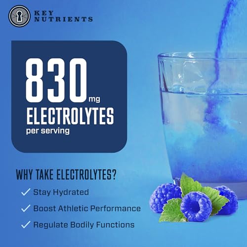 KEY NUTRIENTS 20 Pack Multivitamin Electrolytes Powder Packets No Sugar - 5 Delicious Flavors Hydration Packets - No Calories, Electrolytes Powder Packets - Keto Friendly, Non GMO, Made in USA