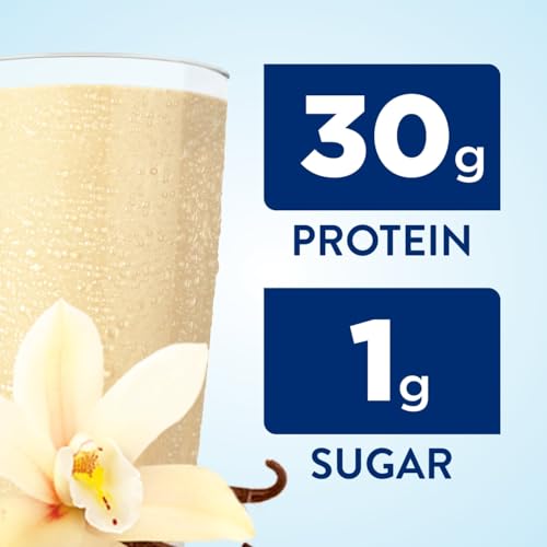 Ensure Max Protein Nutrition Shake with 30g of Protein, 1g of Sugar, High Protein Shake, French Vanilla, Liquid, 11 fl oz (Pack of 12)