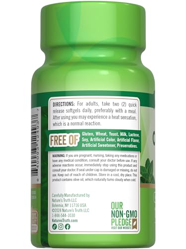 Nature's Truth Oil of Oregano Softgels | 4000 mg | 120 Count | Non-GMO & Gluten Free Herbal Supplement