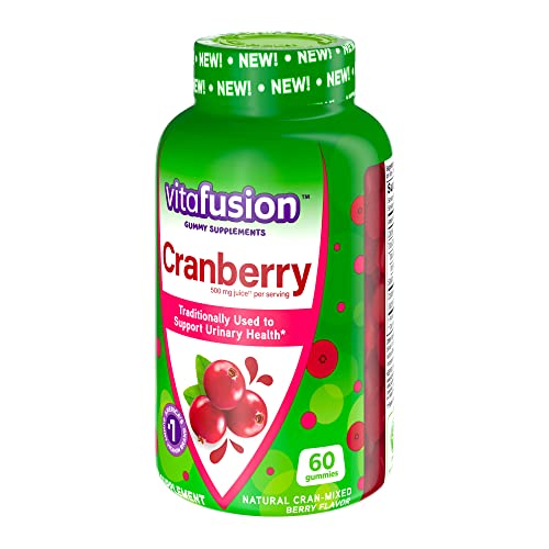 Vitafusion Cranberry Gummies for Women, 500mg Cranberry Juice Concentrate per Serving, 60ct