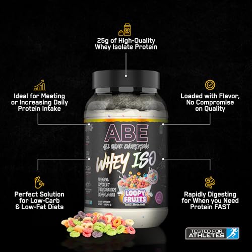 All Black Everything 25g Whey Protein Powder | Fruity Cereal Milk | 27 Servings | Whey Protein Isolate | Low Carbs & Low Sugar | MCTs