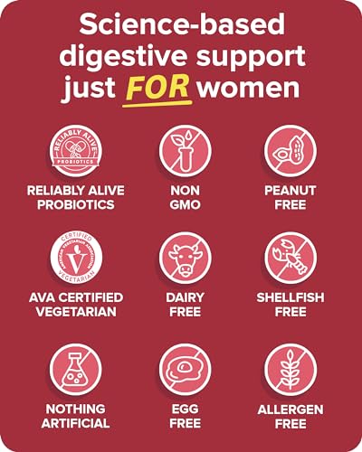 Zenwise Health Probiotics for Women - Prebiotics and Probiotics for Digestive Health, Digestive Enzymes for Vaginal Health, Daily Gut Flora Health, and Bloating Relief for Women - (60 Count)