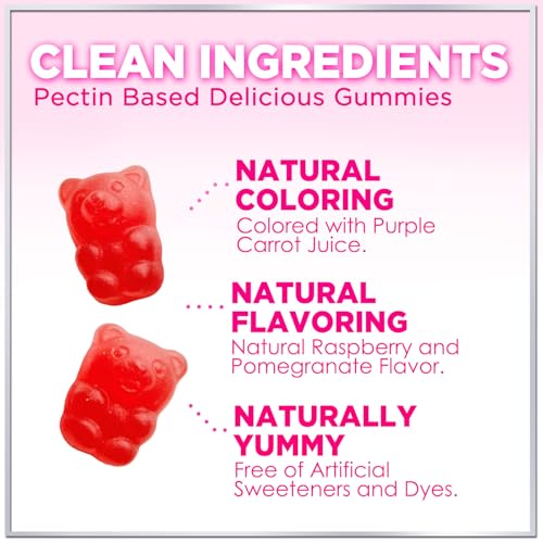 Collagen Peptides Gummies for Women & Men - Collagen Protein with Biotin, Extra Strength Hydrolyzed Collagen Peptides Gummy Supplement for Hair, Skin & Nails & Joint Support, Non-GMO - 60 Gummies