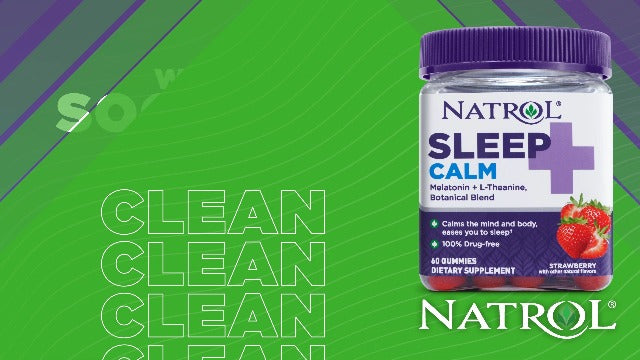 Natrol Sleep+ Calm Melatonin Gummies for Adults, Sleep Gummies, Strawberry Flavor, 60 Gummies, 30 Day Supply