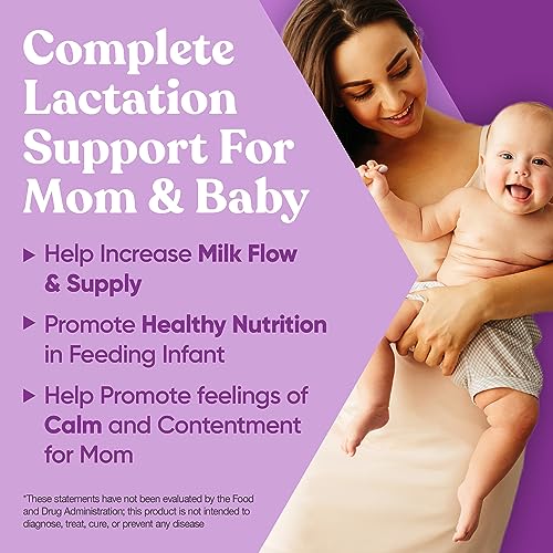 Nourish Lactation Supplement - Postpartum Support for Healthy Milk Flow & Production - Fenugreek Capsules for Women with Goat's Rue, Milk Thistle, Fennel Seed & Organic Moringa, 60 Vegan Soft Capsules