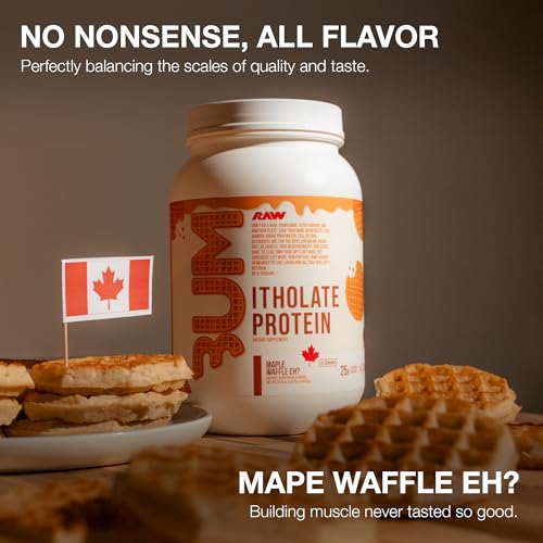 RAW Whey Isolate Protein Powder, Maple Waffle Eh? (CBUM Itholate) - 100% Grass-Fed Sports Nutrition Powder for Muscle Growth & Recovery - Low-Fat, Low Carb, Naturally Flavored - 25 Servings