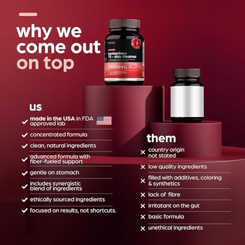 Advanced Ketogenic Colon Cleanse with Berberine 1500mg – 15 Day Parasite Detox for Men & Women – Extra Strength Formula with Senna Leaf for Rapid Constipation Relief, Gut Health & Bloating Reduction
