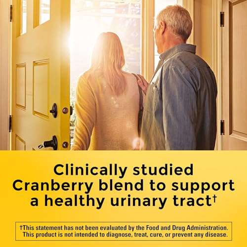 Nature Made Cranberry Supplement 500mg with Vitamin C for Immune & Antioxidant Support, Cranberry Blend for Urinary Tract Health, One Per Day, 60 Capsules