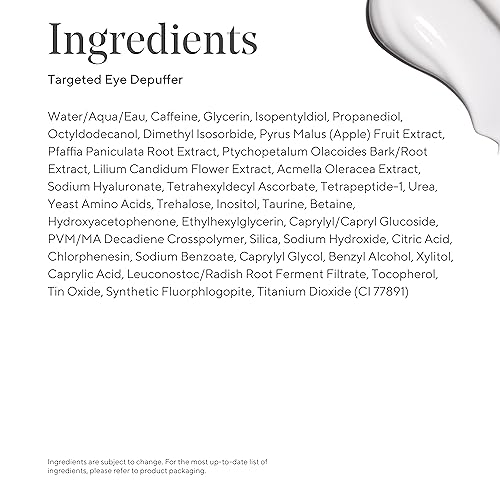 Murad Targeted Eye Depuffer - Anti-Aging Eye Cream, Formulated to Visibly Brighten, Depuff, and Firm Under-Eyes - Ginseng, Lily, and Caffeine Massage Away Puffiness and Under-Eye Bags - 0.5 FL OZ