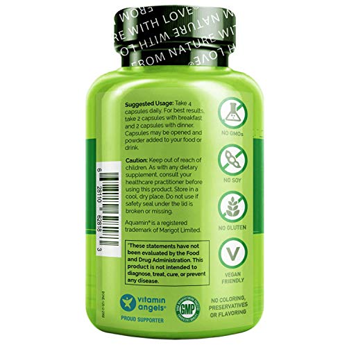 NATURELO Calcium Supplement - Bone Strength with Calcium 600mg, Vitamin D3, K2, C, Magnesium Zinc - Plant-Based, 120 Vegetarian Capsules, Non-GMO, Soy & Gluten-Free