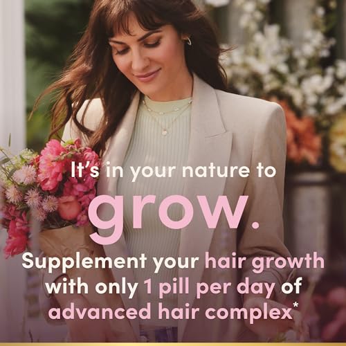 Nature's Bounty Hair Growth Supplement, 1 Per Day, Clinically Shown to Support Thicker, Fuller Hair, with Biotin, Silicon & Arginine, 30 Capsules