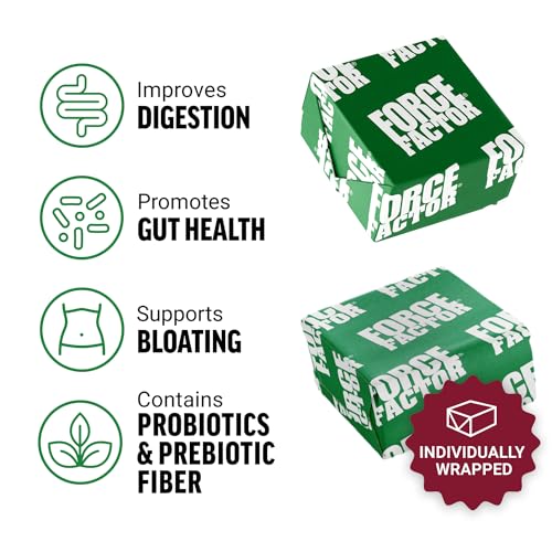 FORCE FACTOR Smarter Greens Superfood Chews, Greens and Superfoods with Probiotics, Antioxidants, and Fiber, Greens Supplement to Support Digestion, Nitric Oxide, and Energy, 60 Soft Chews