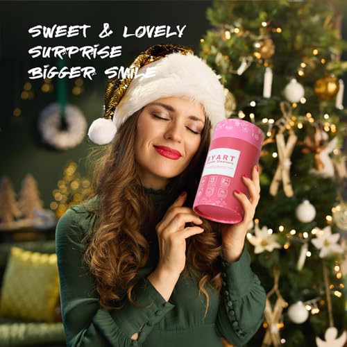 Shower Steamers Aromatherapy - Christmas Gifts for Women, 8 Pack Pure Essential Oil Shower Bombs for Home Spa, Stress Relief, Body&Soul Relaxing Bath Bombs, Stocking Stuffer for Girls, Pink