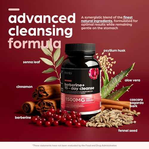 Advanced Ketogenic Colon Cleanse with Berberine 1500mg – 15 Day Parasite Detox for Men & Women – Extra Strength Formula with Senna Leaf for Rapid Constipation Relief, Gut Health & Bloating Reduction