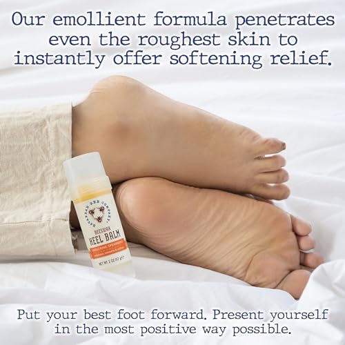 Savannah Bee Company Beeswax Heel Balm - Foot Balm for Cracked Heels with Tangerine Fragrance