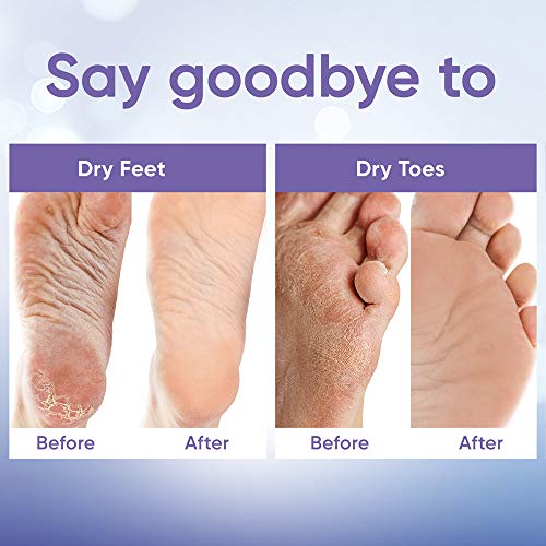 Foot Peel Mask - Foot Mask for Baby Soft Skin - Remove Dead Skin, Dry, Cracked Feet & Callus, Foot Spa, Made with Aloe Vera Extract for Women and Men (2 Pair (Pack of 1), Lavender)