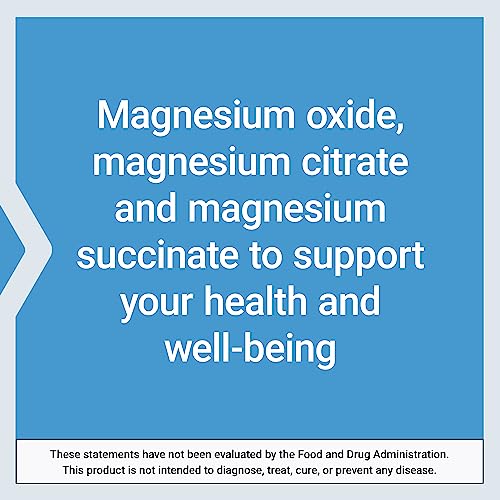 Life Extension Magnesium Caps, 500 mg, magnesium oxide, citrate, succinate, heart health, healthy bones, metabolism support, 100 vegetarian capsules