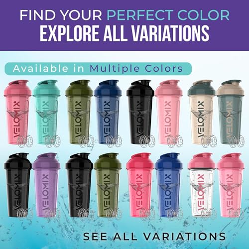 -2 Pack- 28 oz Protein Shaker Bottles for Protein Mixes - 2x Wire Whisk | Leak Proof Shaker Cups for Protein Shakes | Protein Shaker Bottle Pack | Shakers for Protein Shakes-Black&Transparent