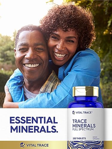 Carlyle Trace Minerals | 200 Tablets | Full Spectrum Supplement | Non-GMO & Gluten Free Complex | by Vital Trace