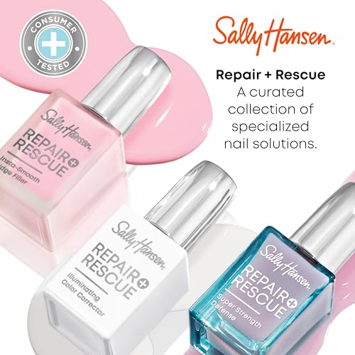 Sally Hansen® Repair + Rescue, Super Strength Defense, Nail Strengthener, Stronger Nails in 1 Week