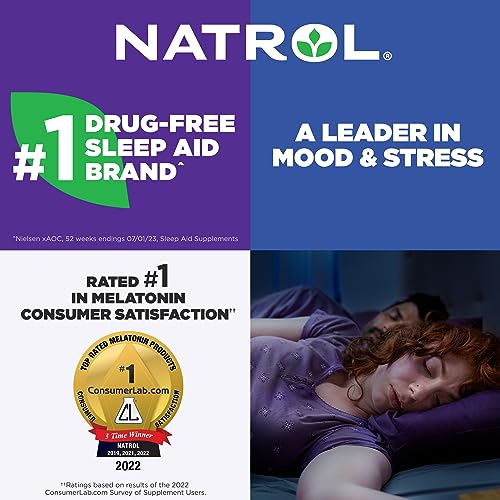 Natrol Time Release Melatonin 3 mg, Dietary Supplement for Restful Sleep, Sleep Gummies for Adults, 65 Strawberry-Flavored Melatonin Gummies, 65 Day Supply