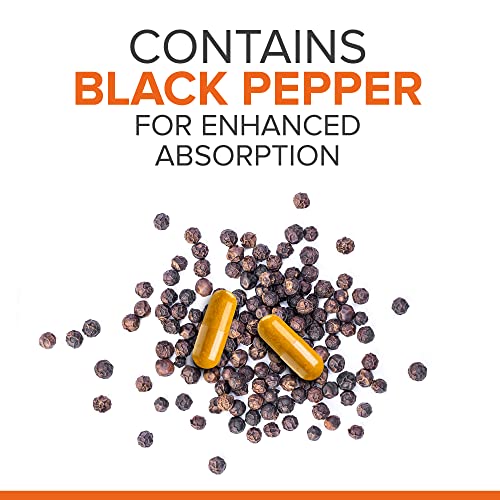 Qunol Turmeric Curcumin with Black Pepper & Ginger, 2400mg Turmeric Extract with 95% Curcuminoids, Extra Strength Supplement, Enhanced Absorption, Joint Support Supplement, 105 Count