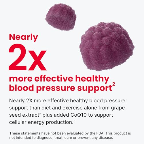 humanN SuperBeets Heart Gummies Advanced - 100mg of CoQ10 Plus Beetroot & Grape Seed Extract, 60 Count