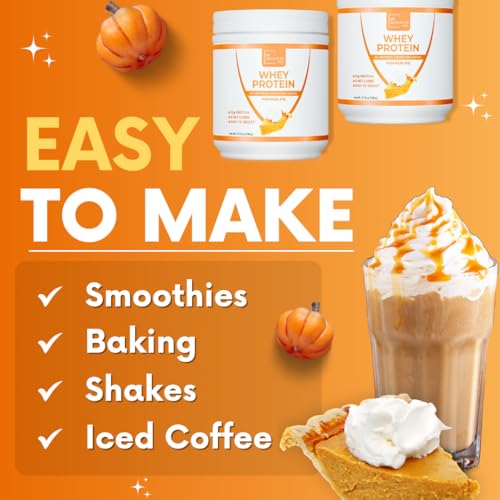 My Adventure to Fit Whey Isolate Protein Powder - Low Carb Protein Powder for Women - Sweetened with Stevia Whey Isolate Protein for Muscle Growth - Clean Protein Powder (Pumpkin Pie, 15 Servings)