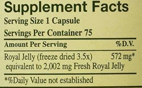 YS Eco Bee Farms - 100% Pure Freeze Dried Fresh Royal Jelly - 2000 mg 75 Caps