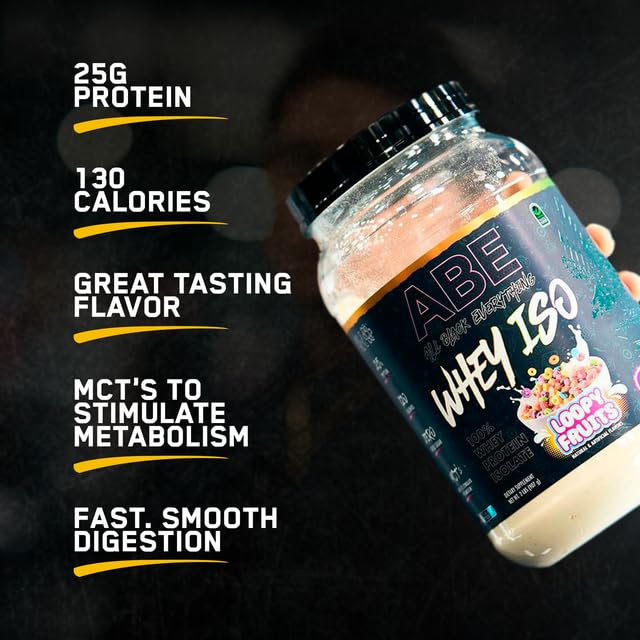 All Black Everything 25g Whey Protein Powder | Fruity Cereal Milk | 27 Servings | Whey Protein Isolate | Low Carbs & Low Sugar | MCTs