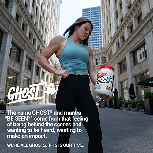 GHOST Whey Protein Powder, Peanut Butter Cereal Milk - 2LB Tub, 26G of Protein - Flavored Isolate, Concentrate & Hydrolyzed Whey Protein Blend - Post Workout Shakes - Soy & Gluten Free