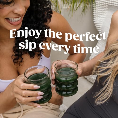 Bloom Nutrition Milk Frother, Hand Mixer, Electric, Handheld Drink Stirrer, Frothing Wand, Foam Maker for Coffee, Matcha, Protein, Greens, Stainless Steel, Battery Operated, Includes Whisk Stand