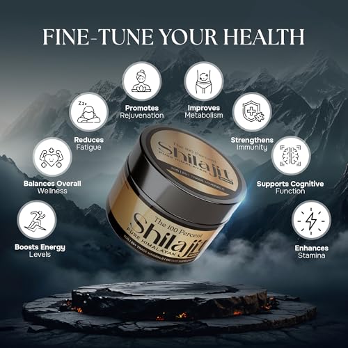 Pure Himalayan Shilajit for Men & Women 600mg, 50 Servings - Gold Grade, Lab Test Included, Maximum Potency Fulvic Acid with 85+ Trace Minerals Extracted from Highest Altitude