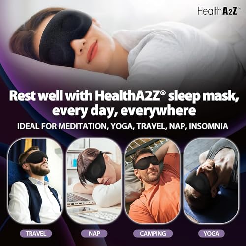 HealthA2Z Sleep Aids Diphenhydramine HCl 250 Softgels and Sleep Mask