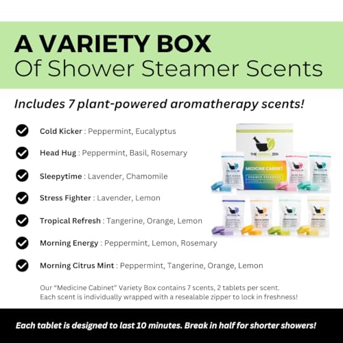 Shower Steamers Aromatherapy Variety Pack - Shower Bombs Made in the USA - Aromatherapy Bath Gifts for Women - Shower Steamers for Women - Shower Tablets Christmas Gift Stocking Stuffer